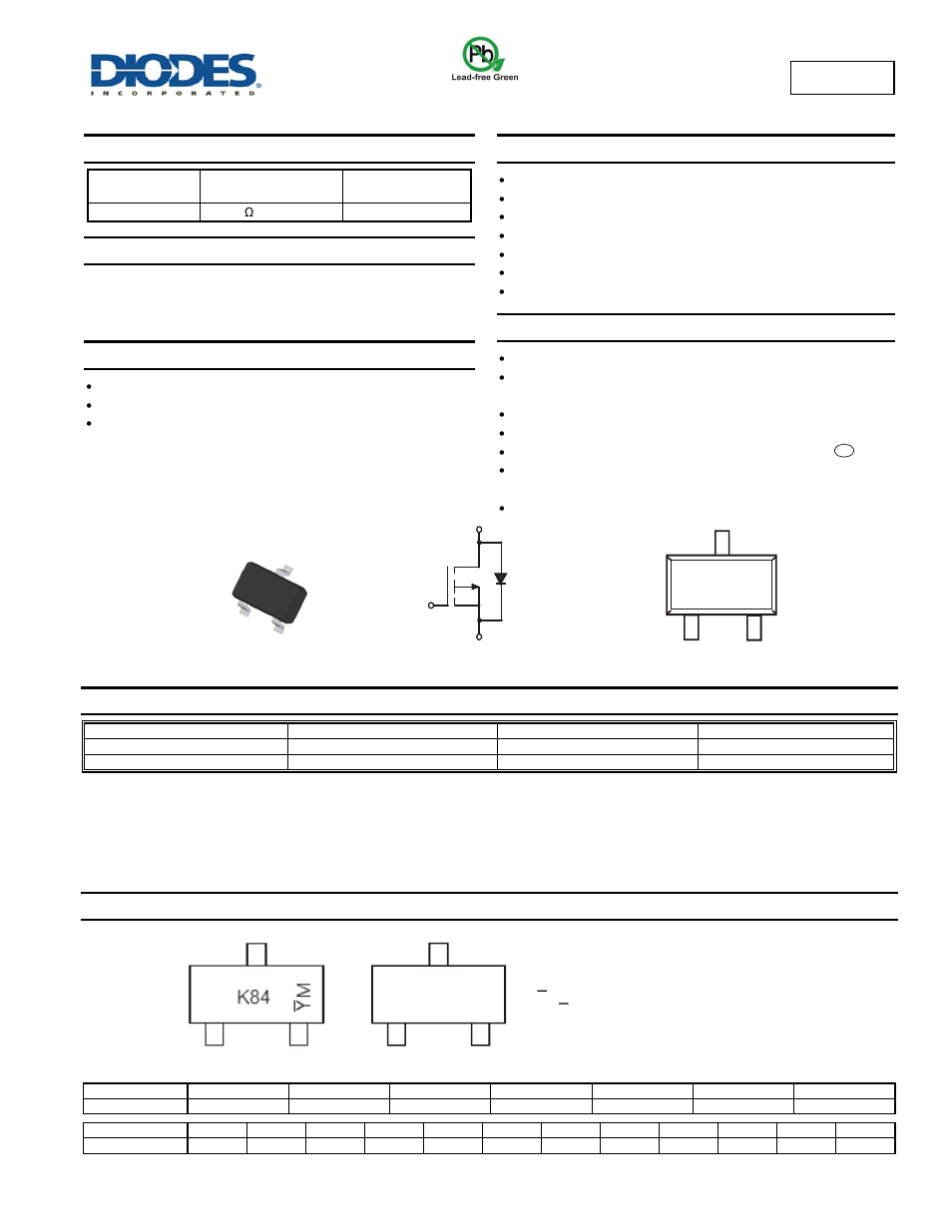 Diodes BSS84W User Manual | 5 pages