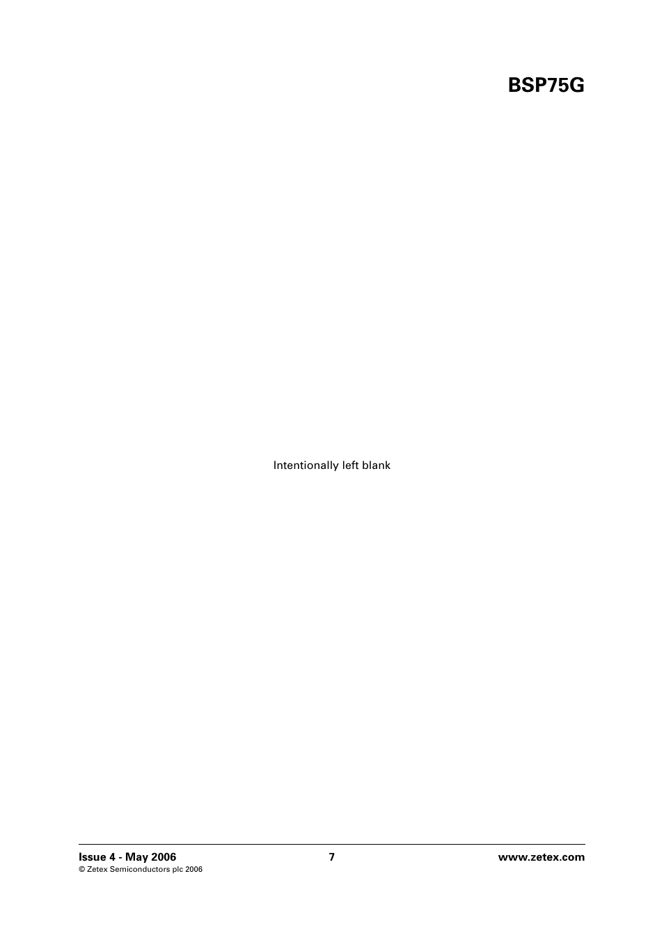 Bsp75g | Diodes BSP75G User Manual | Page 7 / 8