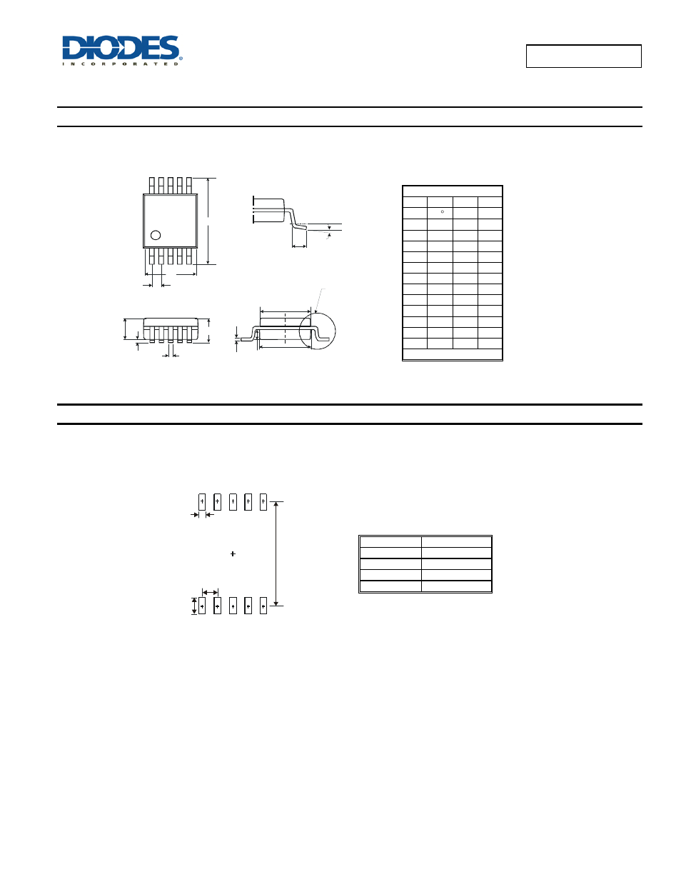 Package outline dimensions, Suggested pad layout | Diodes D1213A-04MR User Manual | Page 4 / 5