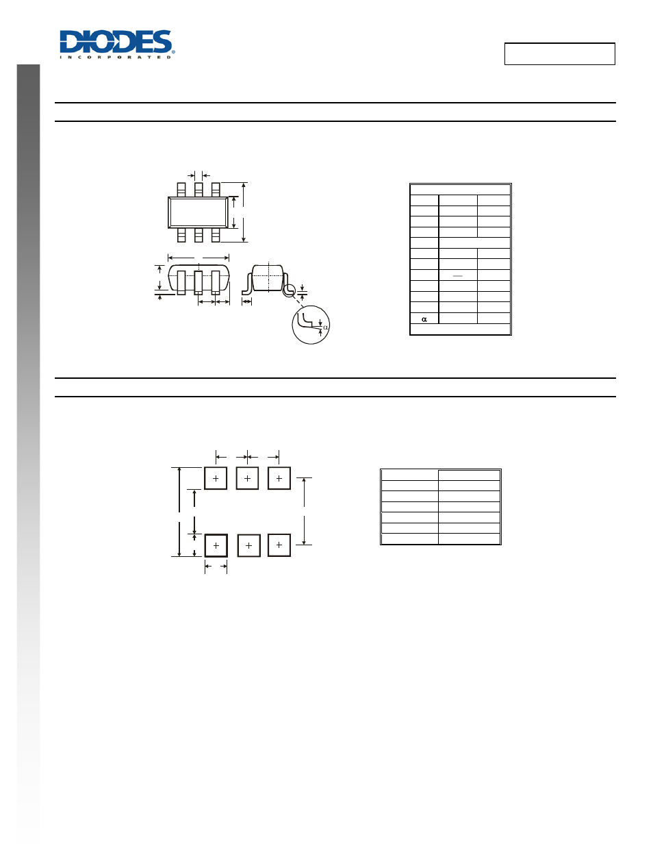Package outline dimensions, Suggested pad layout | Diodes D1213A-04S User Manual | Page 4 / 5