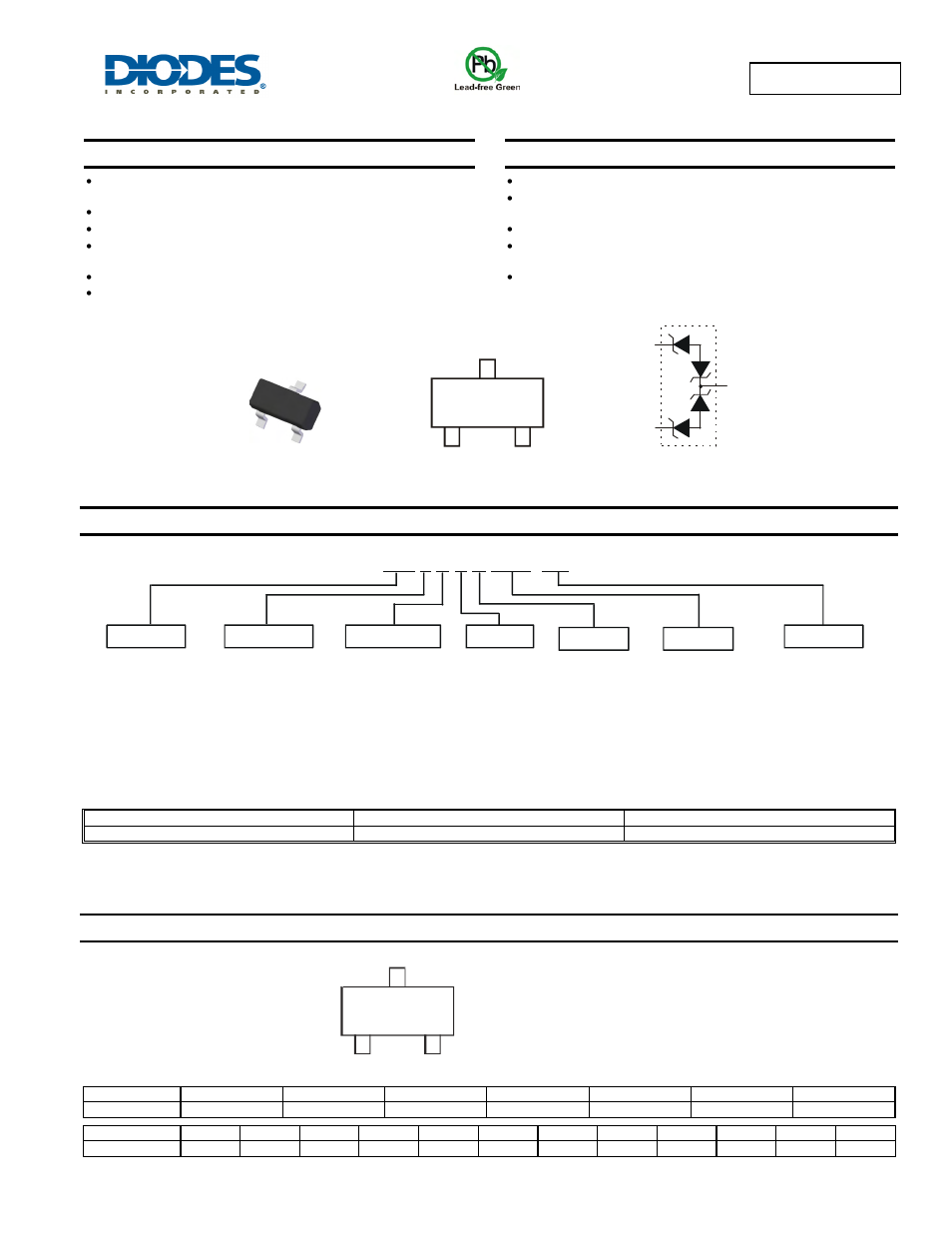 Diodes D5V0L2B3SO User Manual | 4 pages