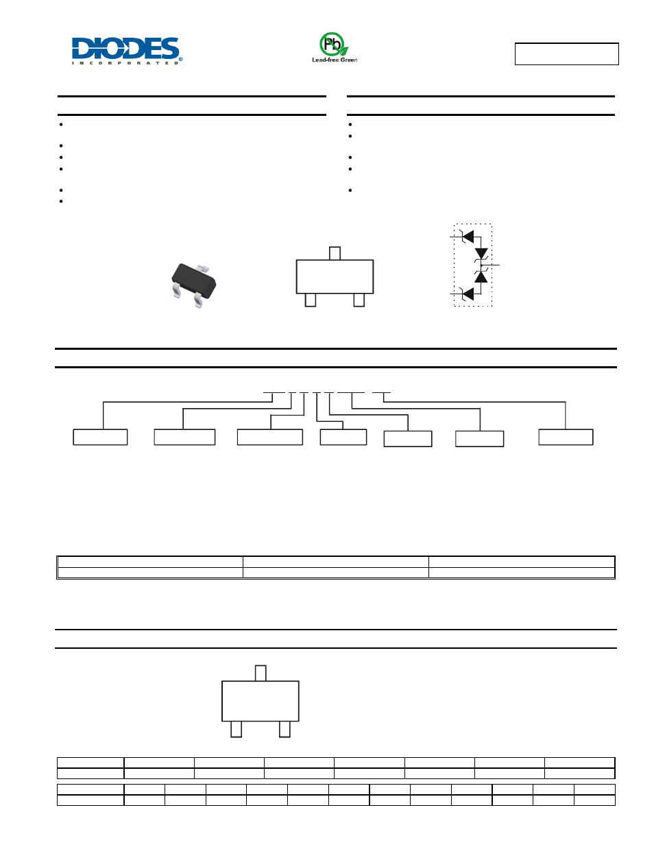 Diodes D5V0L2B3T User Manual | 4 pages