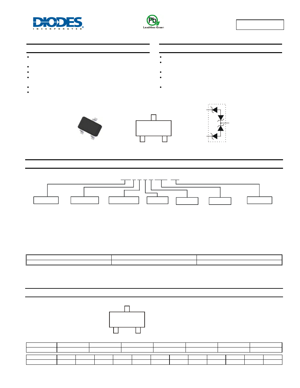 Diodes D5V0L2B3W User Manual | 4 pages