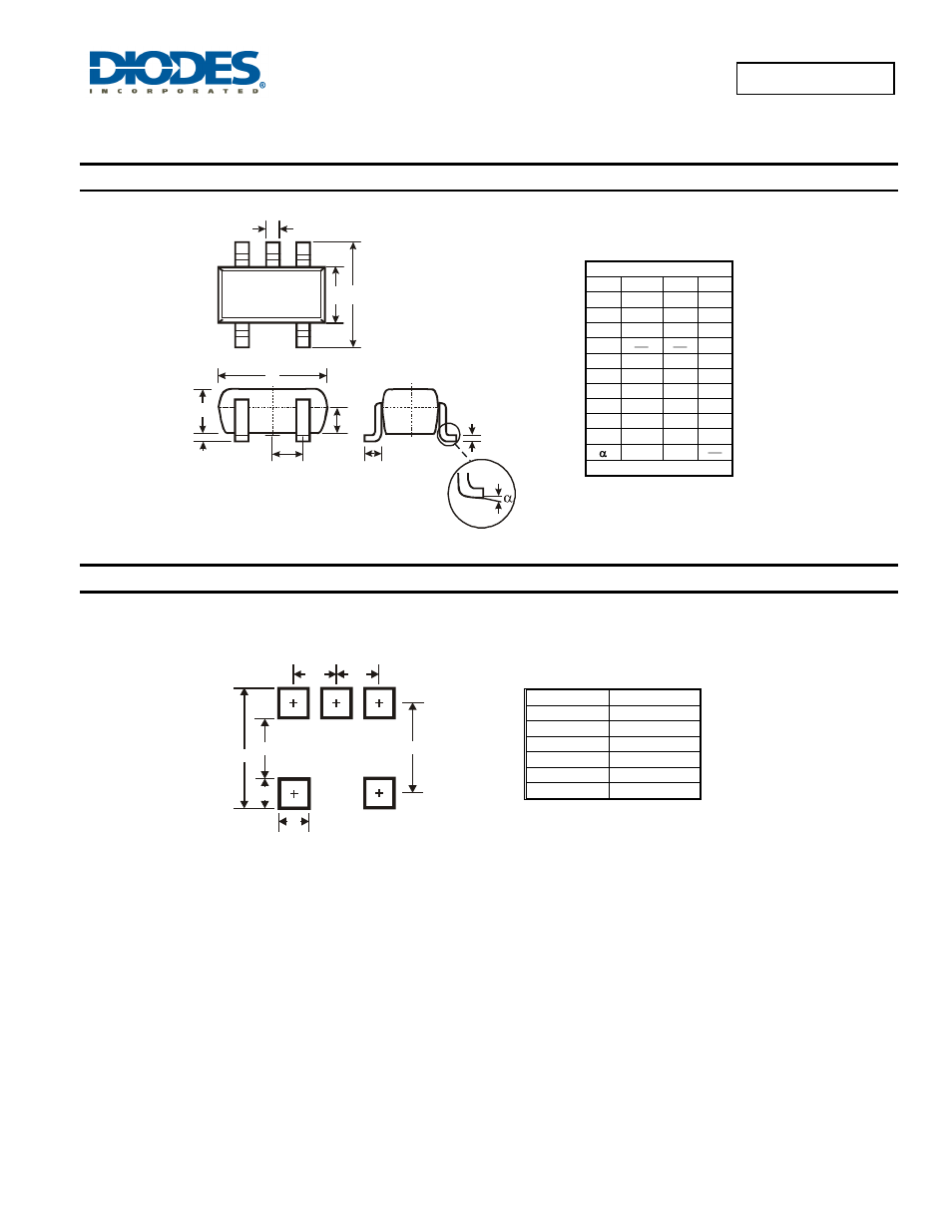 Package outline dimensions, Suggested pad layout | Diodes D5V0L4B5SO User Manual | Page 4 / 5