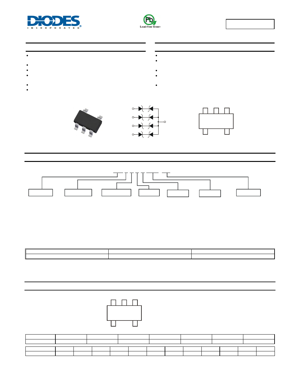 Diodes D5V0L4B5TS User Manual | 5 pages