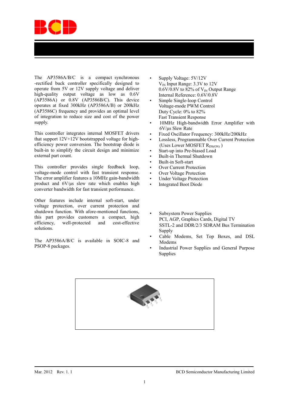 Diodes AP3586A/B/C User Manual | 17 pages