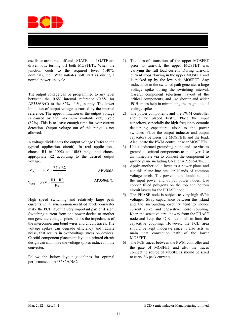 Data sheet, Function description (continued) | Diodes AP3586A/B/C User Manual | Page 14 / 17
