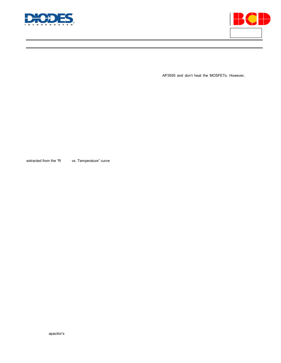 Application information, Ap3595, A product line of diodes incorporated | Diodes AP3595 User Manual | Page 18 / 23