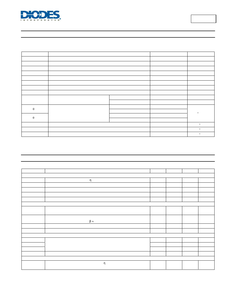 Absolute maximum ratings, Electrical characteristics | Diodes AP34063 User Manual | Page 5 / 11