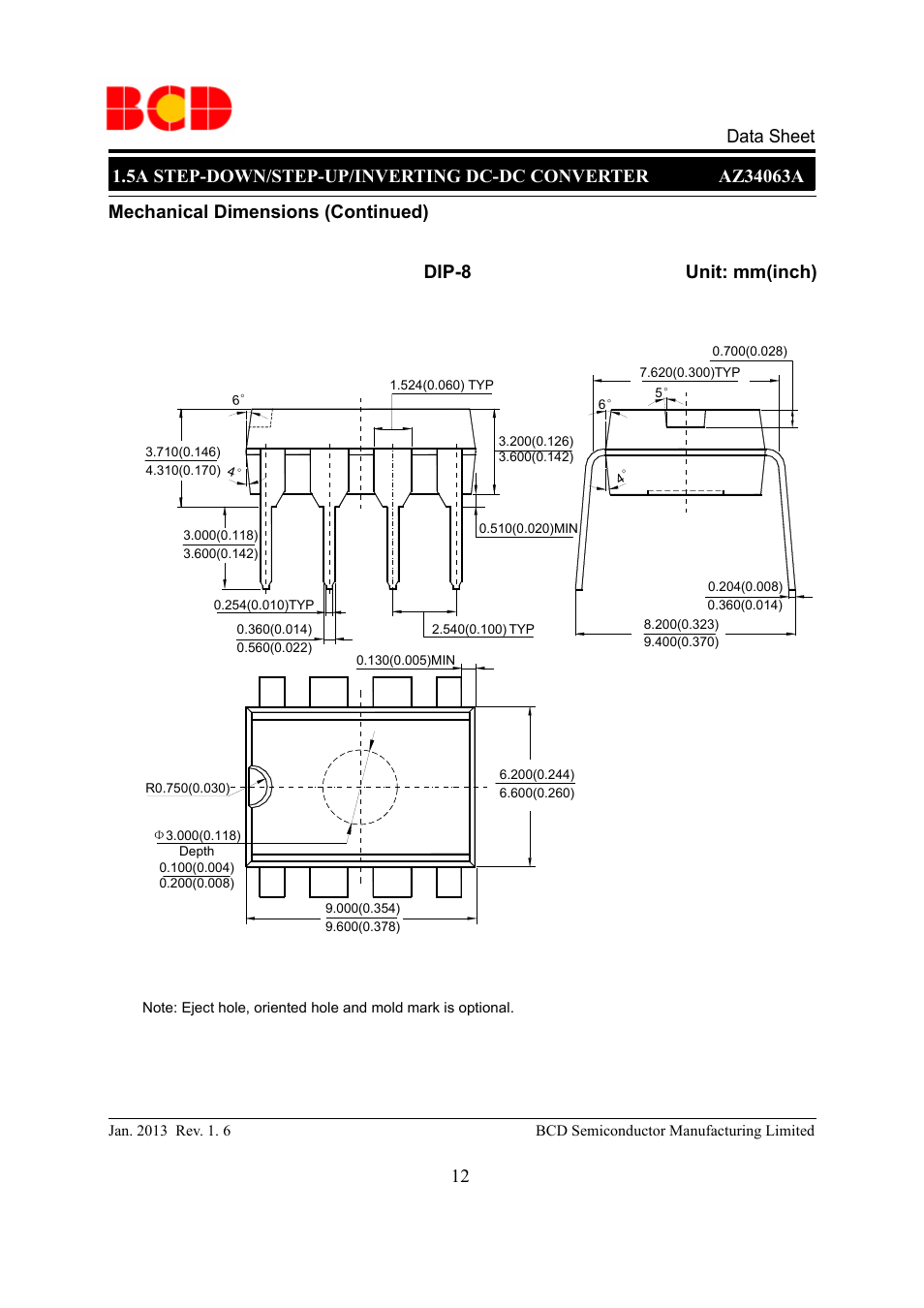 Diodes AZ34063A User Manual | Page 12 / 13