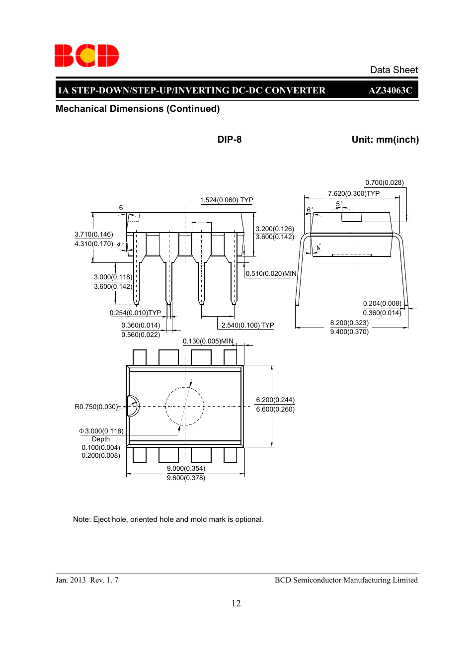 Diodes AZ34063C User Manual | Page 12 / 13