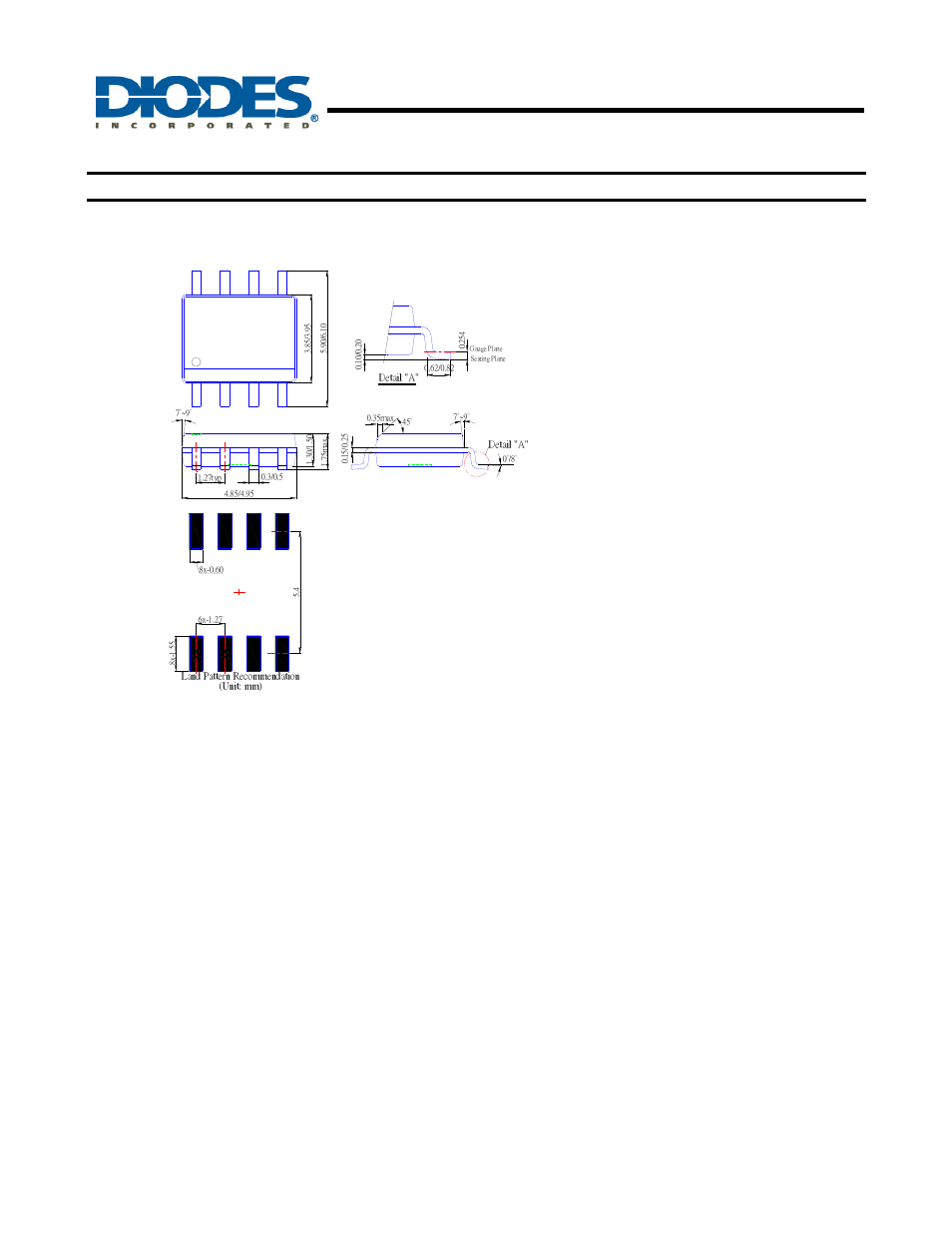 Ap1509, 150khz, 2a pwm buck dc/dc converter, Package outline dimensions | All dimensions in mm) (1) package type: sop-8l | Diodes AP1509 User Manual | Page 12 / 13