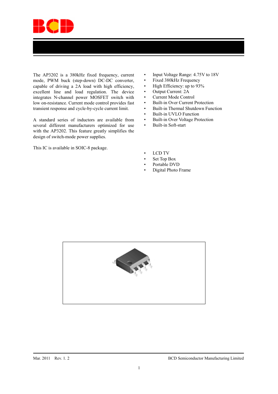 Diodes AP3202 User Manual | 11 pages