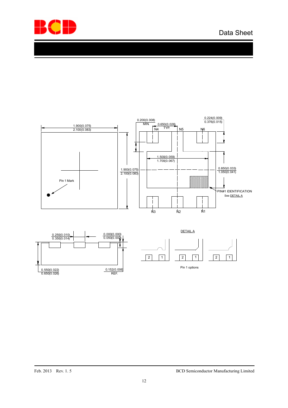 Data sheet | Diodes AP3406A User Manual | Page 12 / 13