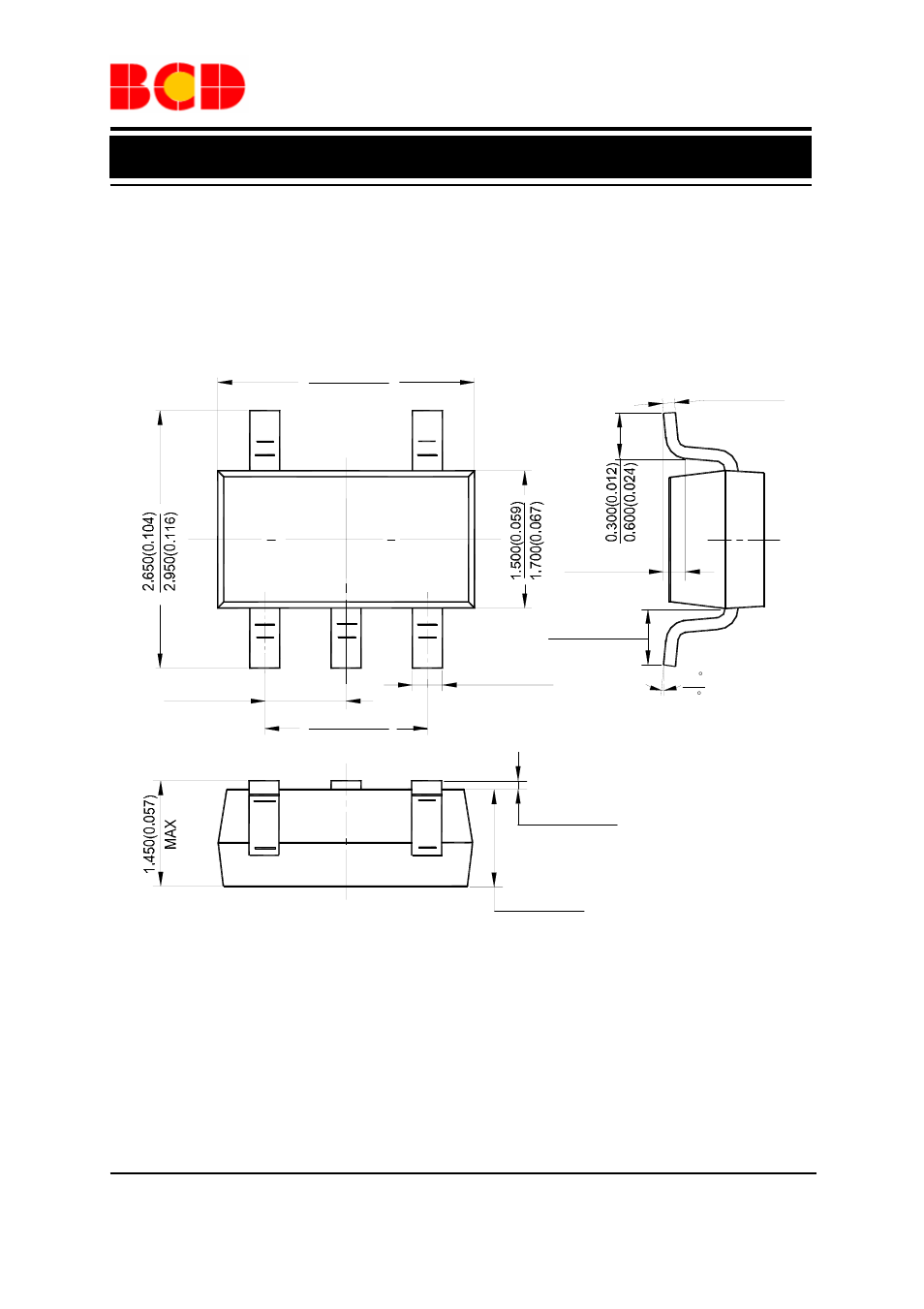 Data sheet, Mechanical dimensions sot-23-5 unit: mm(inch) | Diodes AP3407/A User Manual | Page 10 / 11