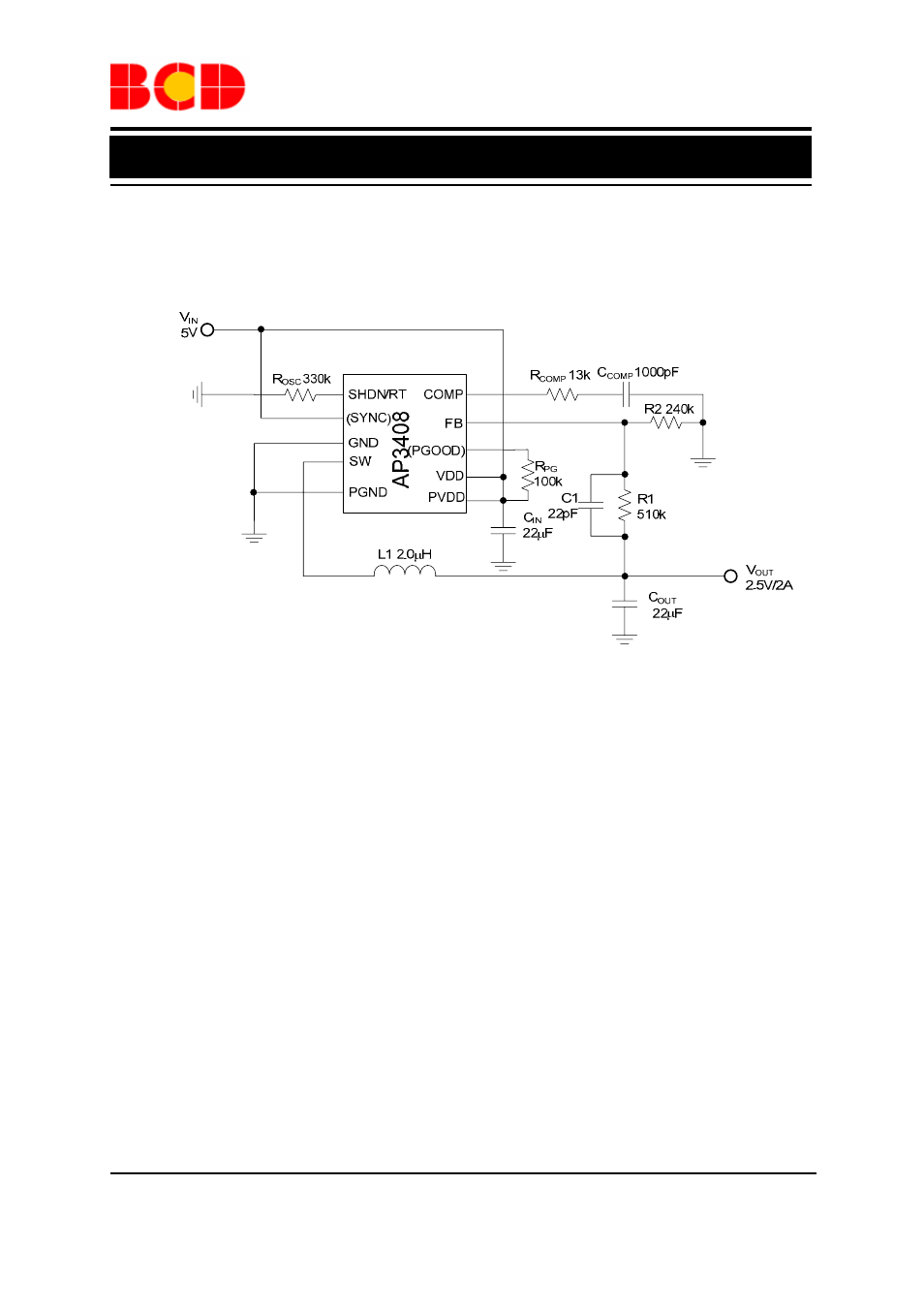 Preliminary datasheet, Typical application | Diodes AP3408 User Manual | Page 9 / 12
