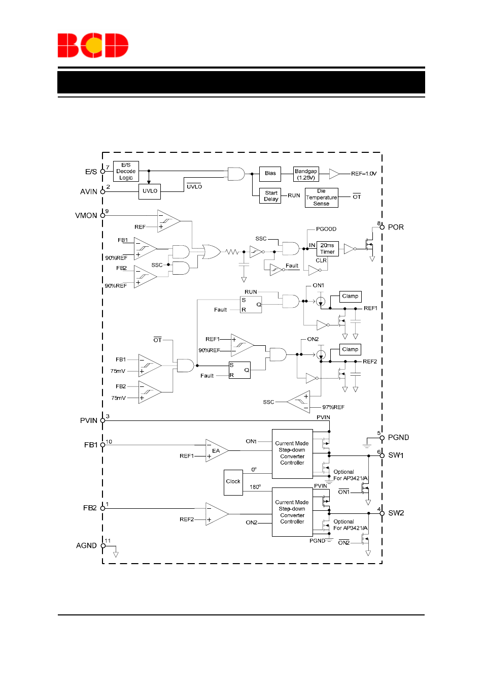 Preliminary datasheet, Functional block diagram | Diodes AP3421/A/B User Manual | Page 4 / 15