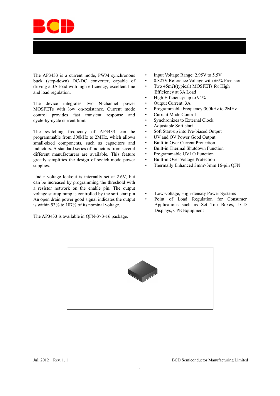 Diodes AP3433 User Manual | 13 pages