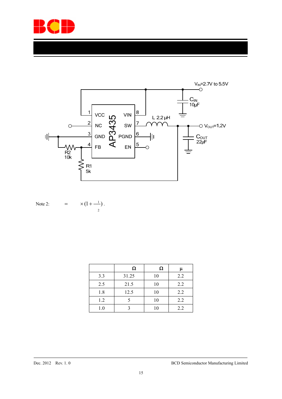 Ap3435, Preliminary datasheet, Typical application | Diodes AP3435 User Manual | Page 15 / 17