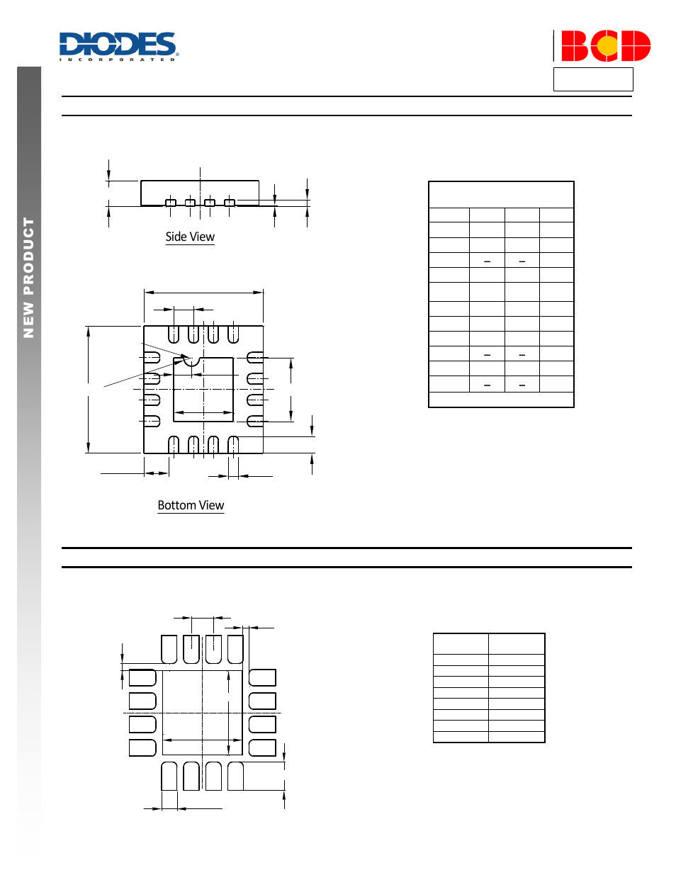 Bottom view, Side view | Diodes AP3440 User Manual | Page 14 / 15