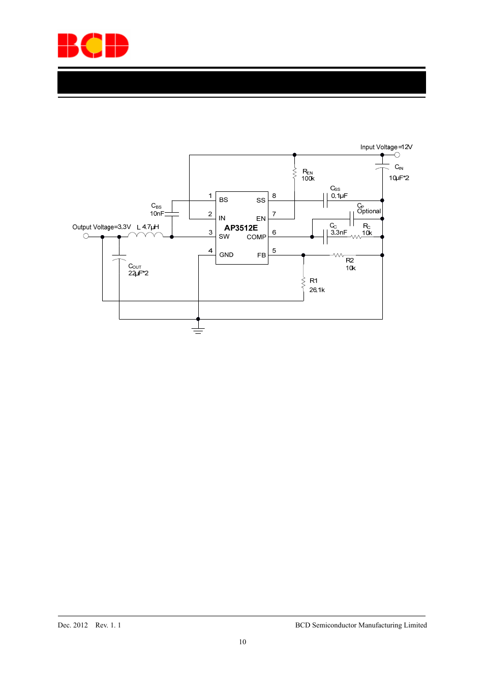 Preliminary datasheet, Typical application | Diodes AP3512E User Manual | Page 10 / 13