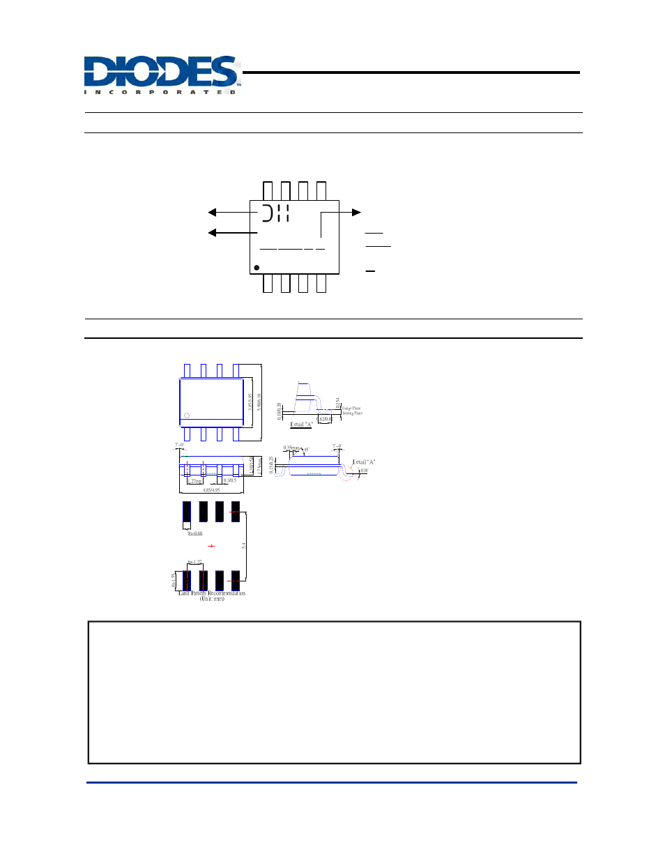 Ap5002, Marking information, Package information | Top view ) ap5002 yy ww x x logo part number, Pwm control 2a step-down converter | Diodes AP5002 User Manual | Page 10 / 10