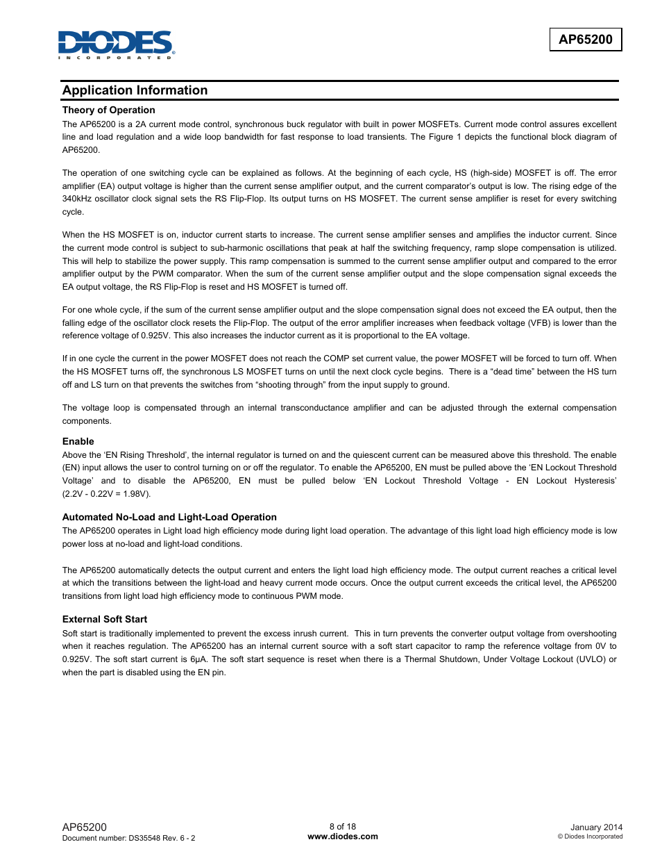 Application information | Diodes AP65200 User Manual | Page 8 / 18