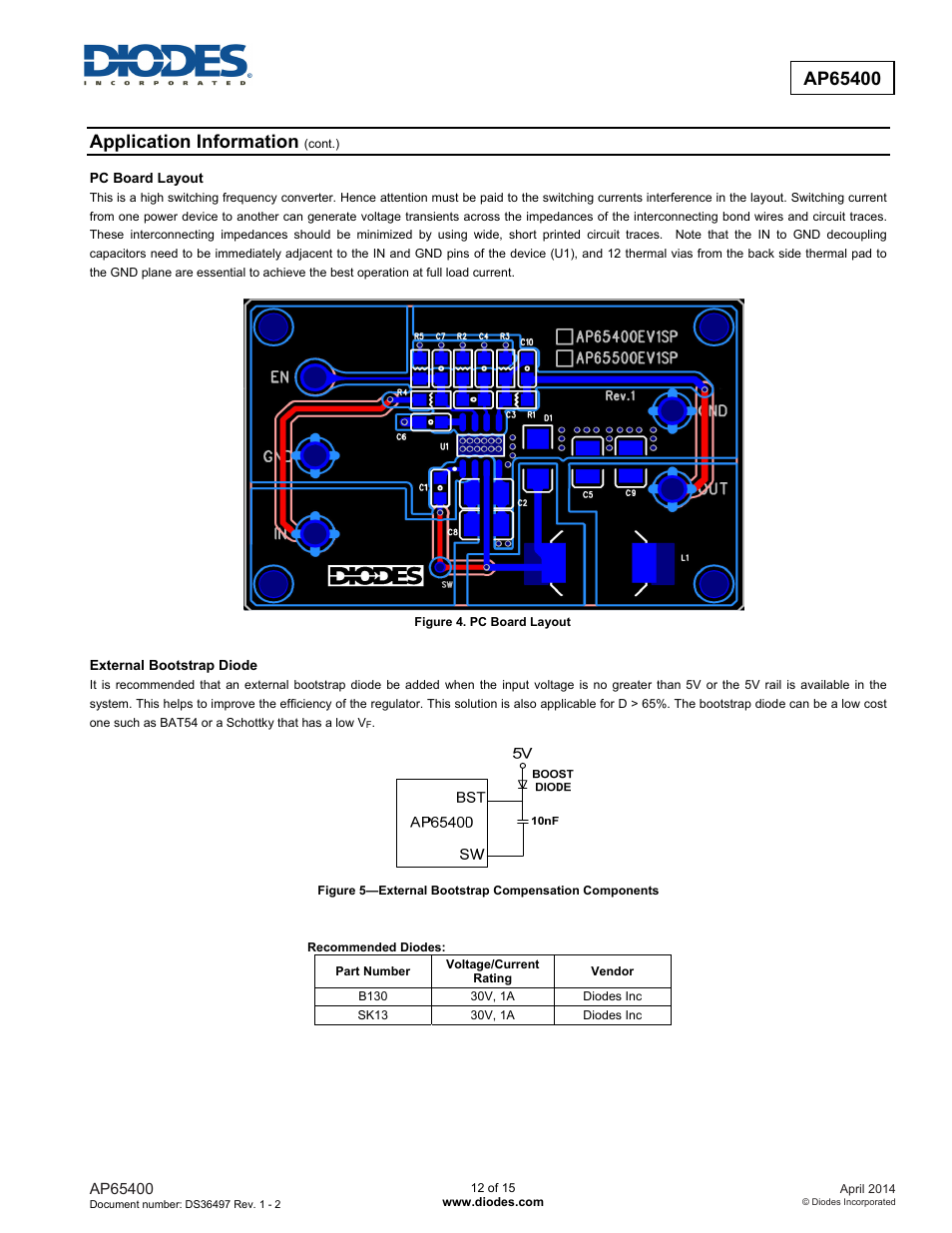 Application information | Diodes AP65400 User Manual | Page 12 / 15