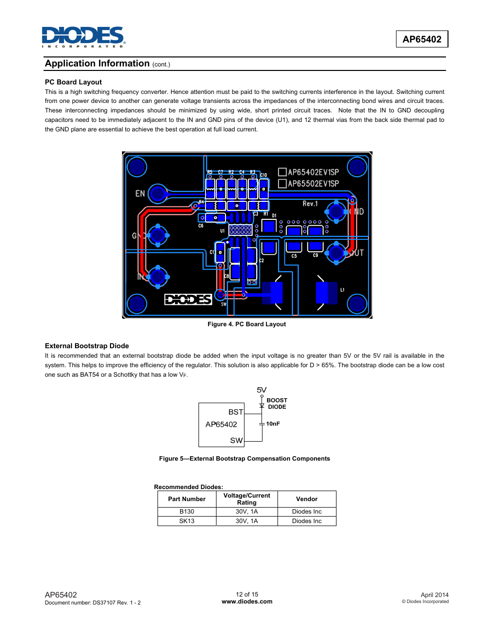 Application information | Diodes AP65402 User Manual | Page 12 / 15