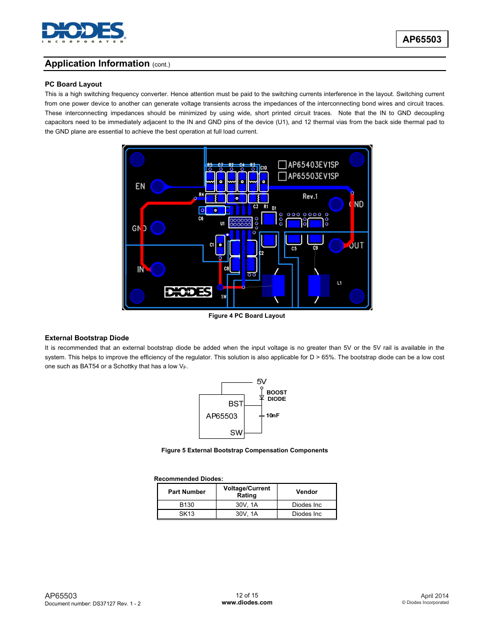 Application information | Diodes AP65503 User Manual | Page 12 / 15