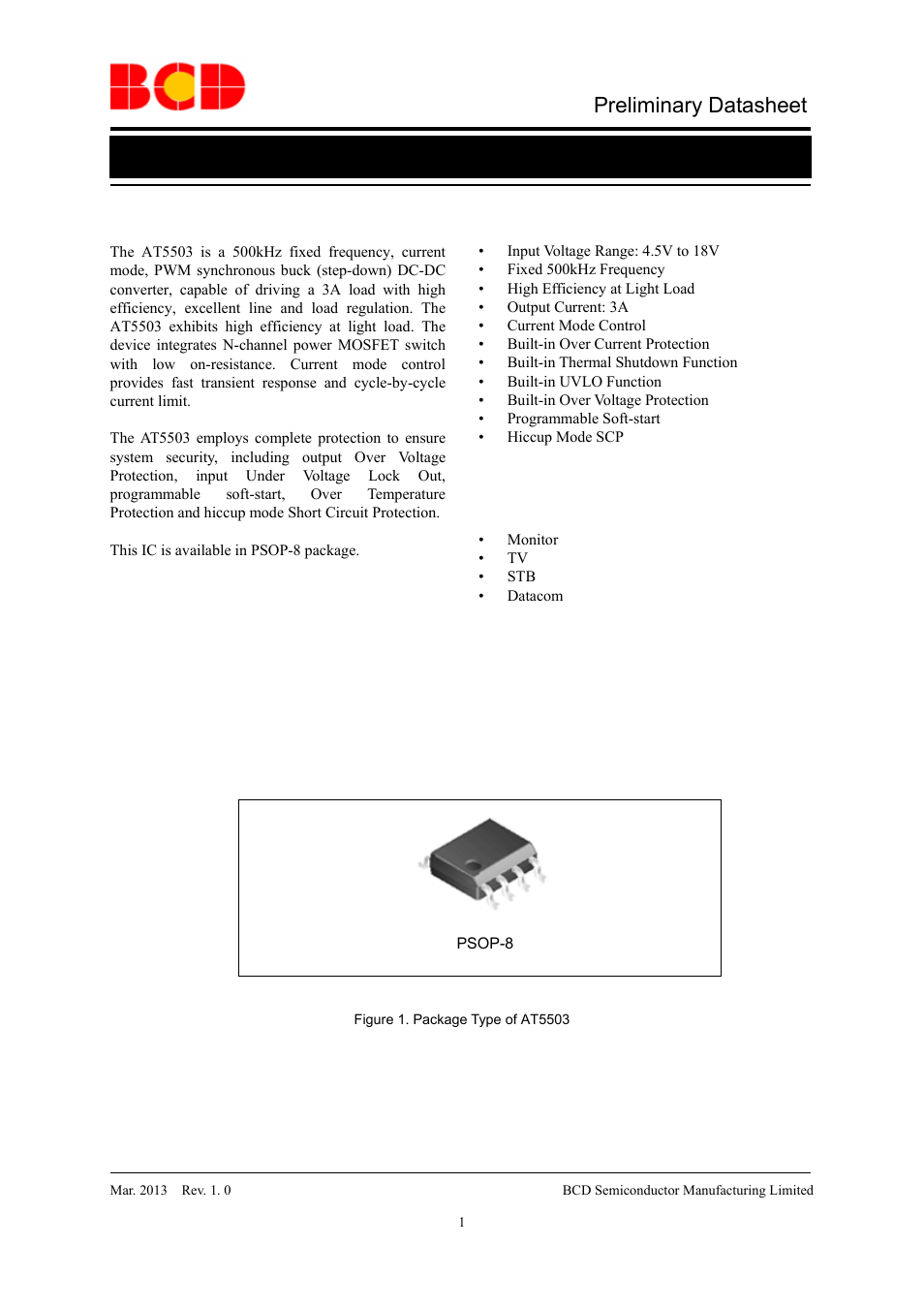 Diodes AT5503 User Manual | 12 pages
