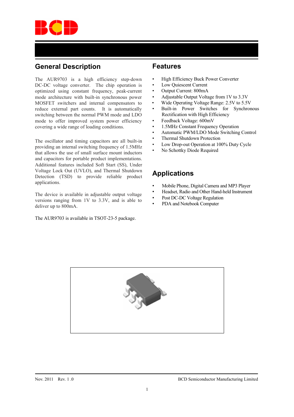 Diodes AUR9703 User Manual | 20 pages