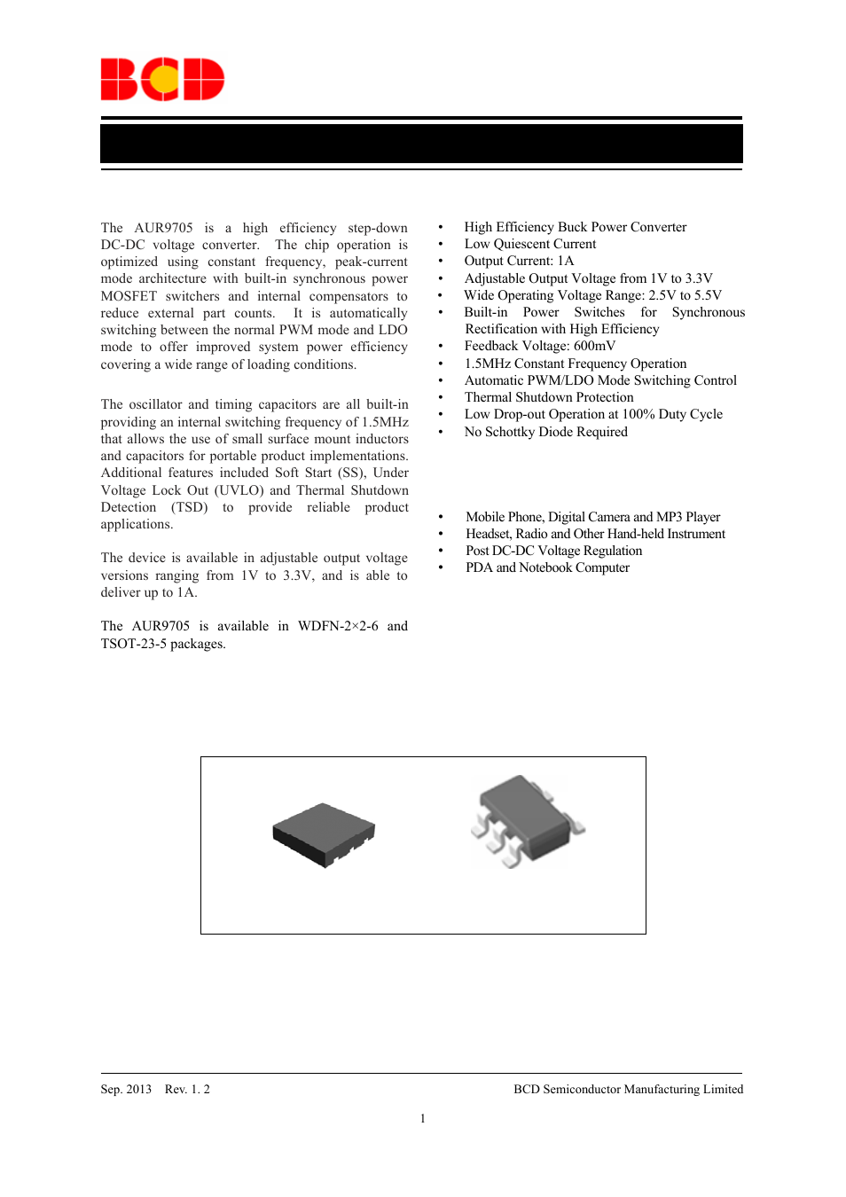 Diodes AUR9705 User Manual | 16 pages