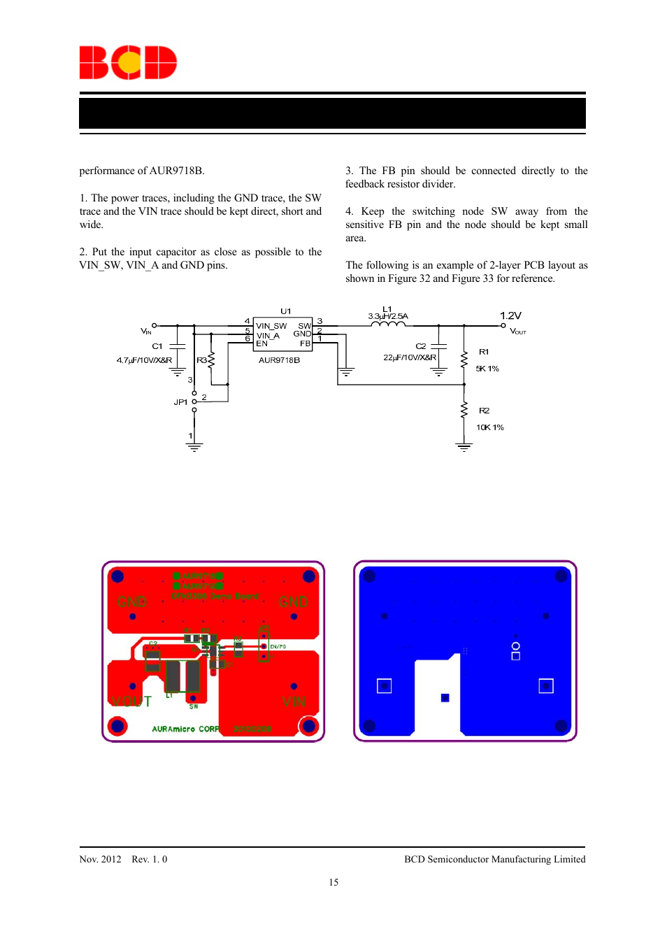Data sheet, Application information (continued) | Diodes AUR9718B User Manual | Page 15 / 18