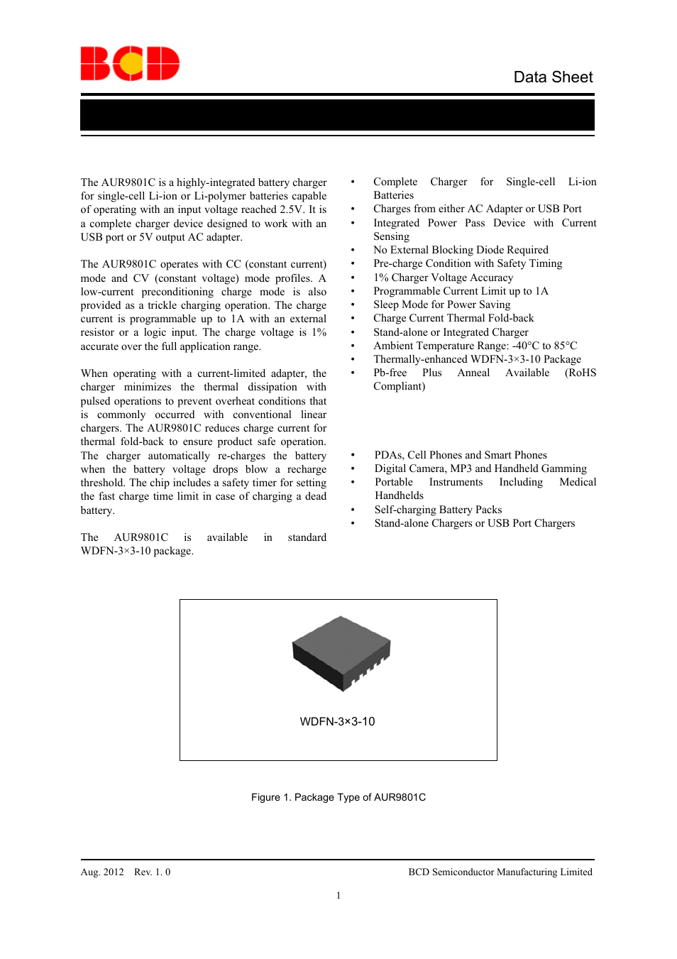 Diodes AUR9801C User Manual | 14 pages