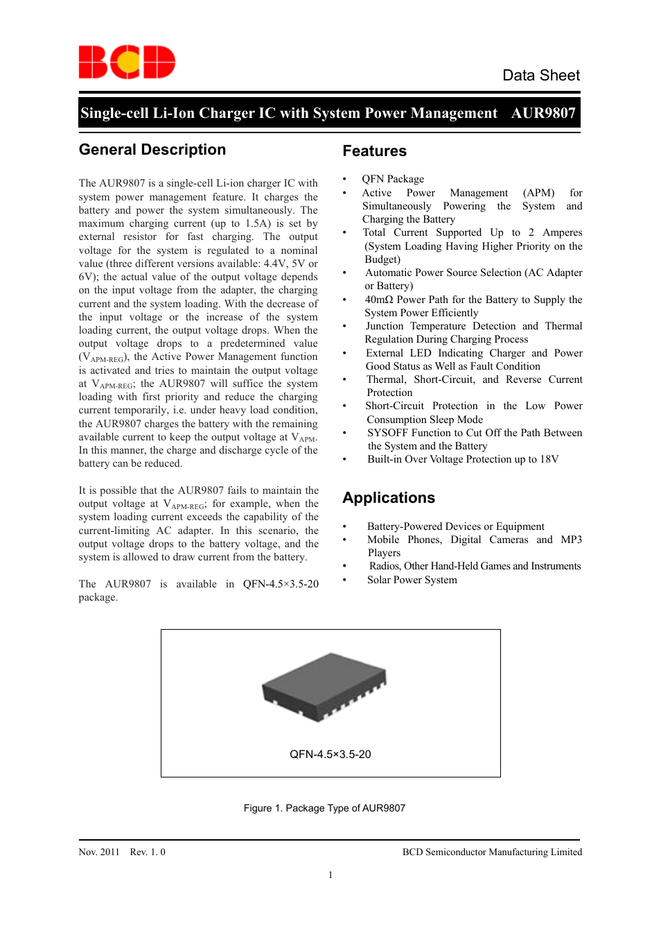 Diodes AUR9807 User Manual | 24 pages