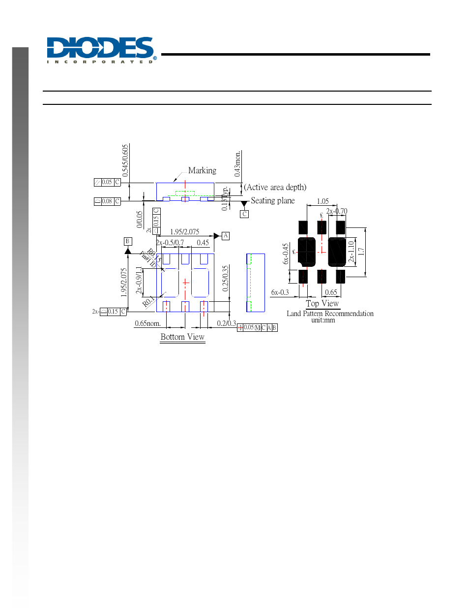 Ap9050, New prod uc t package outline dimensions | Diodes AP9050 User Manual | Page 8 / 9
