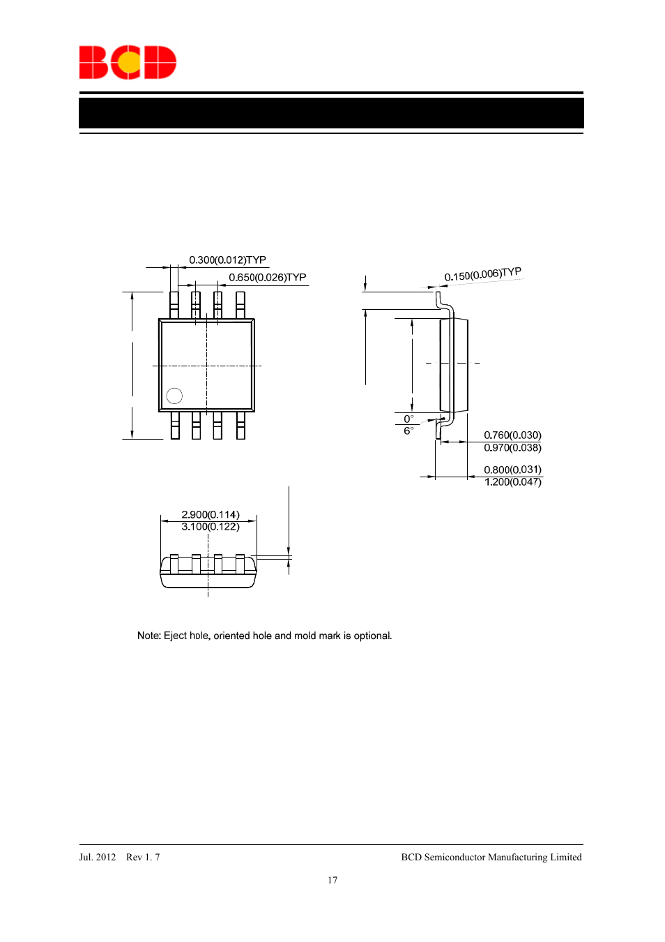 Advance datasheet | Diodes AP2820 User Manual | Page 17 / 18