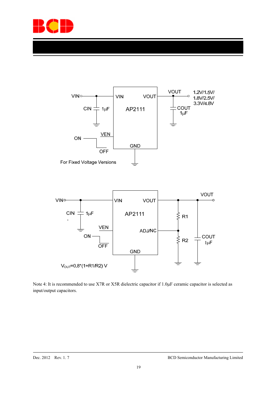 Data sheet | Diodes AP2111 User Manual | Page 19 / 24