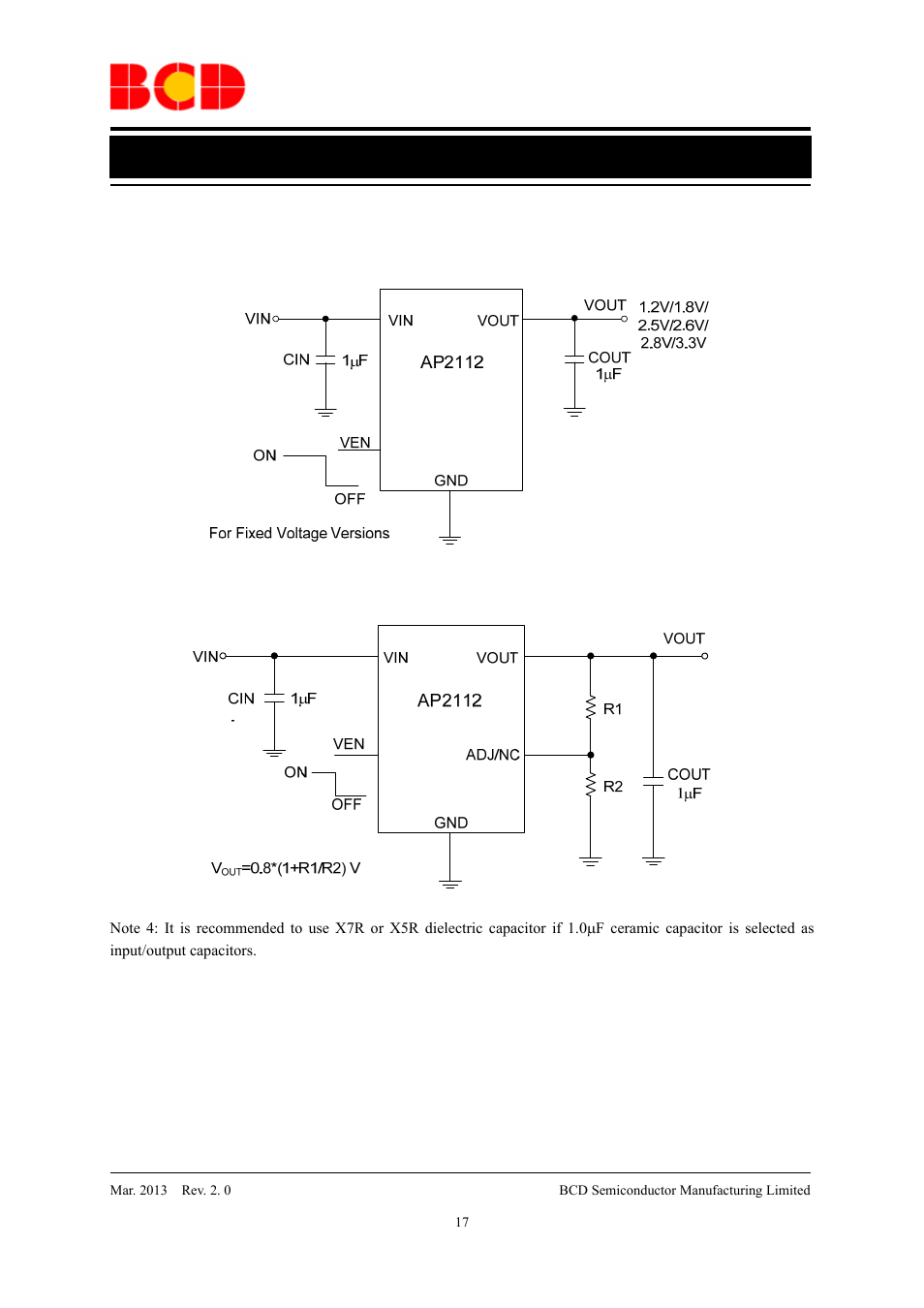 Data sheet | Diodes AP2112 User Manual | Page 17 / 21