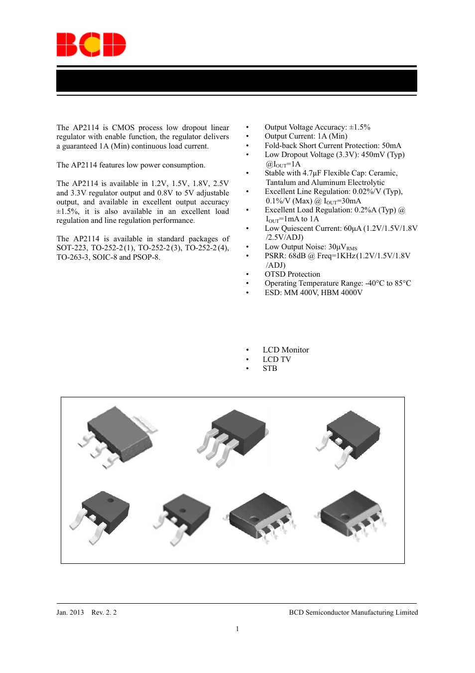 Diodes AP2114 User Manual | 33 pages