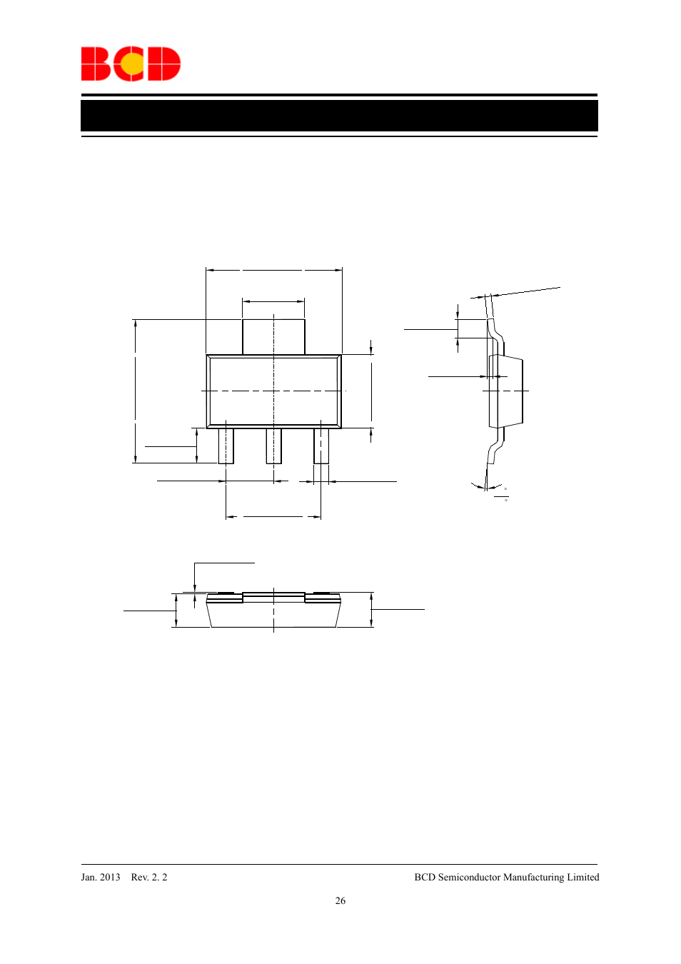 Data sheet, Mechanical dimensions sot-223 unit: mm(inch) | Diodes AP2114 User Manual | Page 26 / 33