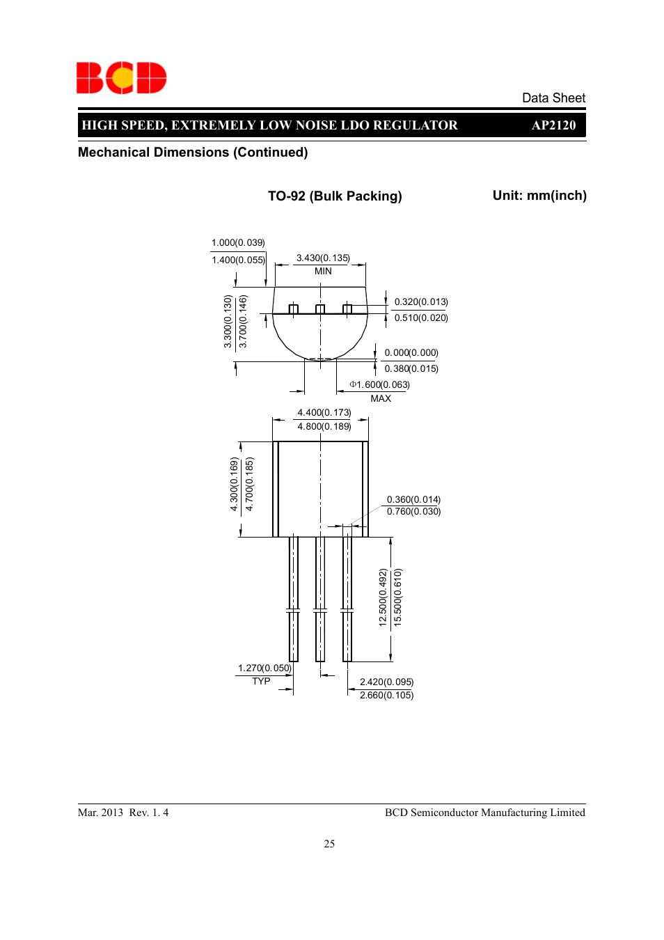 Diodes AP2120 User Manual | Page 25 / 27