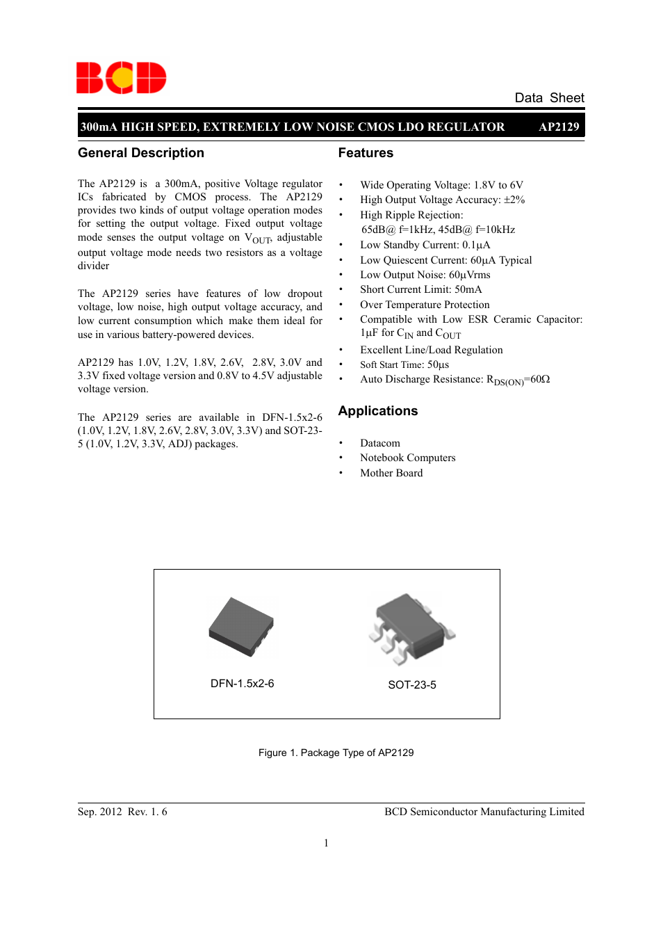 Diodes AP2129 User Manual | 16 pages