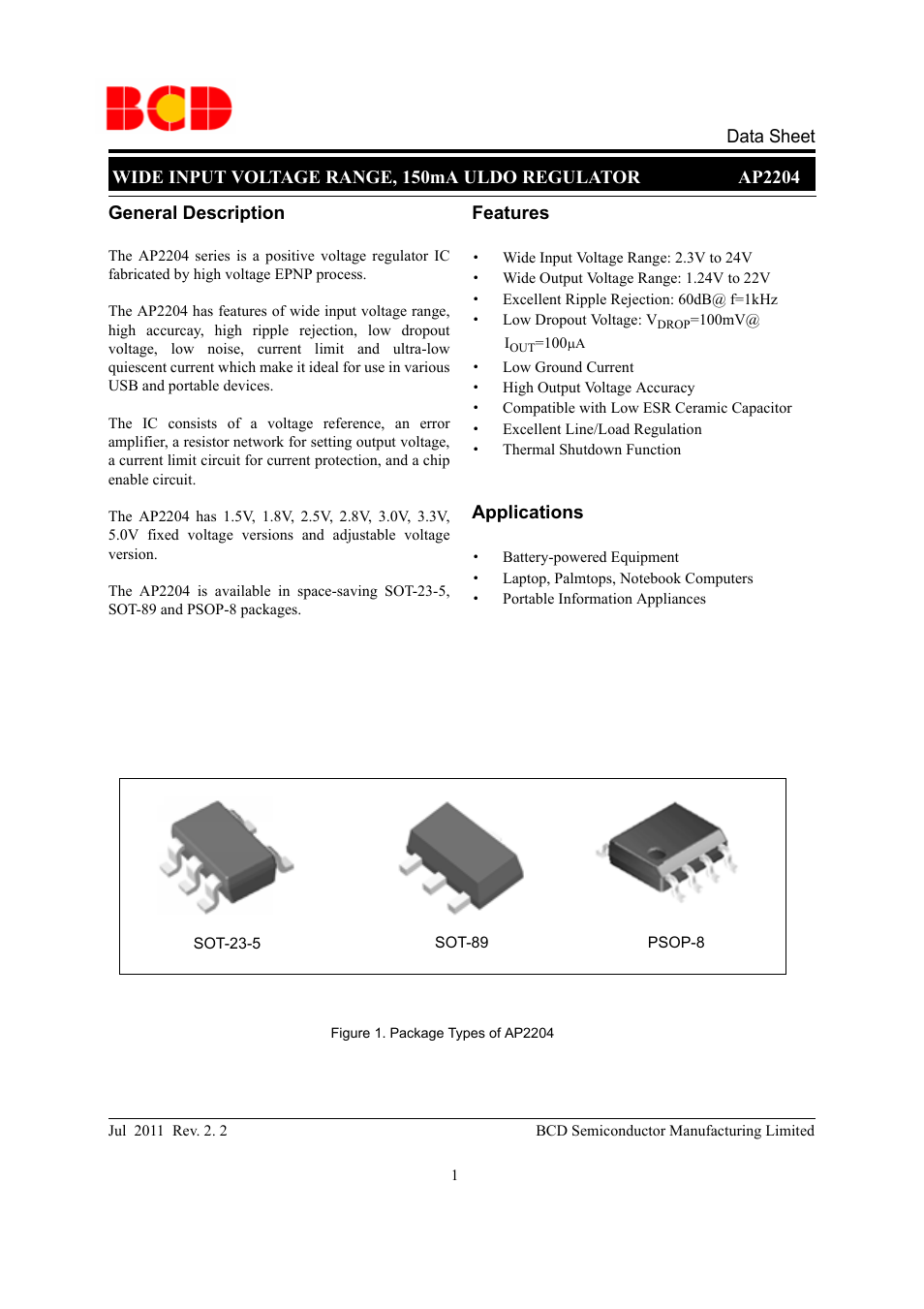 Diodes AP2204 User Manual | 18 pages