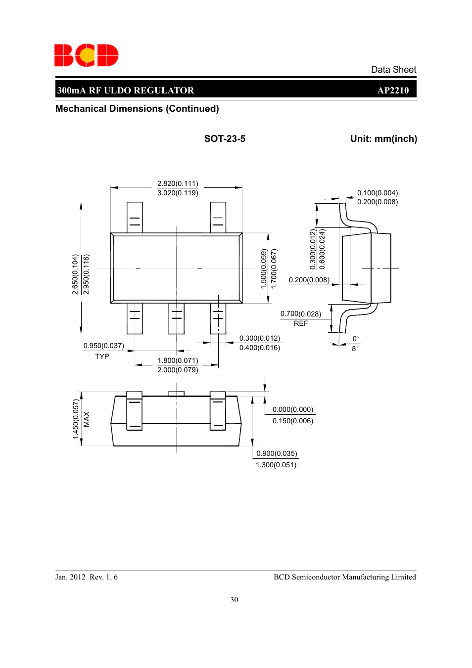 Diodes AP2210 User Manual | Page 30 / 31
