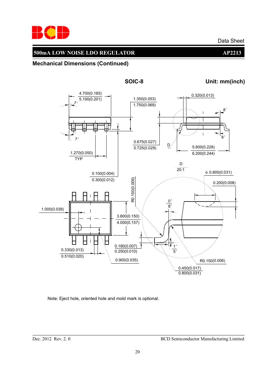 Diodes AP2213 User Manual | Page 20 / 22