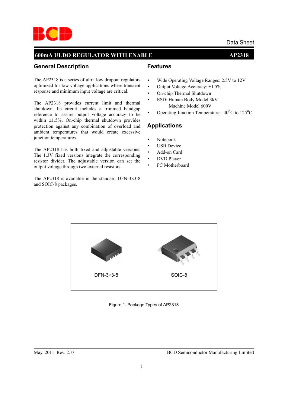 Diodes AP2318 User Manual | 16 pages