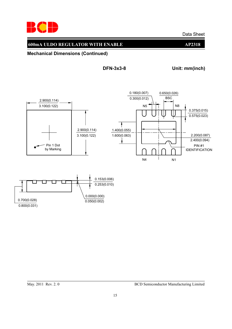 Diodes AP2318 User Manual | Page 15 / 16