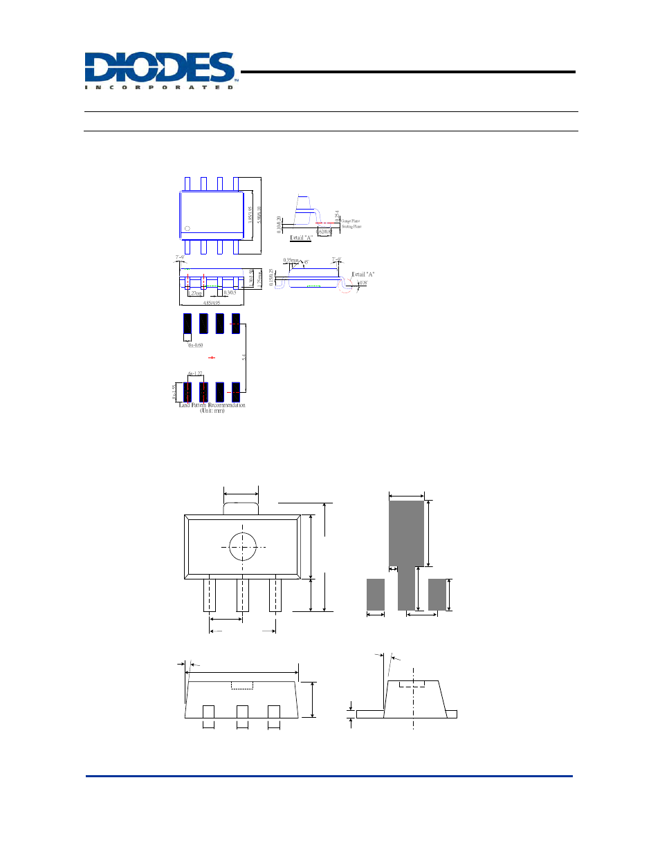 Ap7215, Package information, 600ma cmos ldo | All dimensions in mm) (1) package type: sop-8l, 2) package type: sot89-3l | Diodes AP7215 User Manual | Page 10 / 11